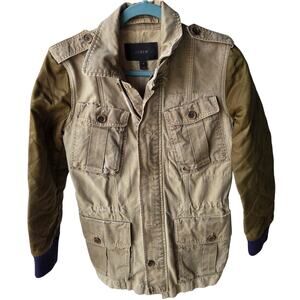 J crew spring/fall jacket womens sz XS, carpenter, collared, pockets